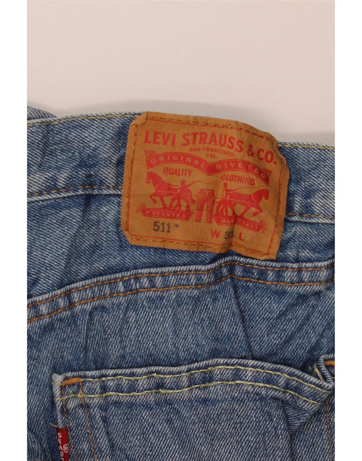 Levi's muške 511 traper kratke hlače W31 srednje plavi pamuk