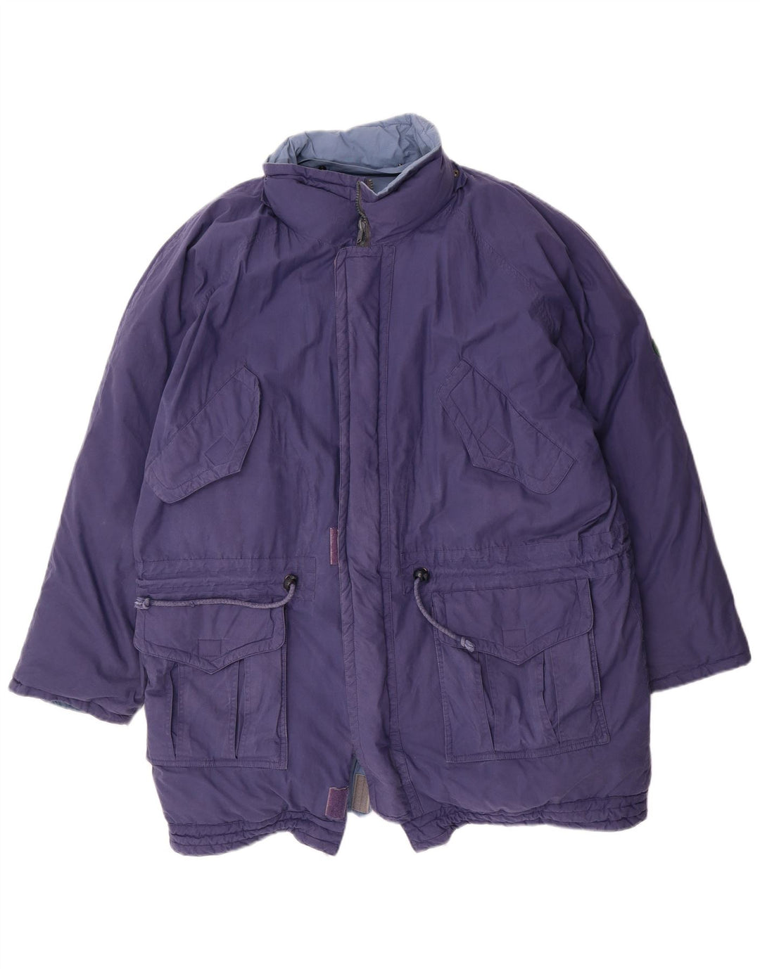 DIADORA Muška široka reverzibilna podstavljena jakna UK 38 srednje plavi pamuk