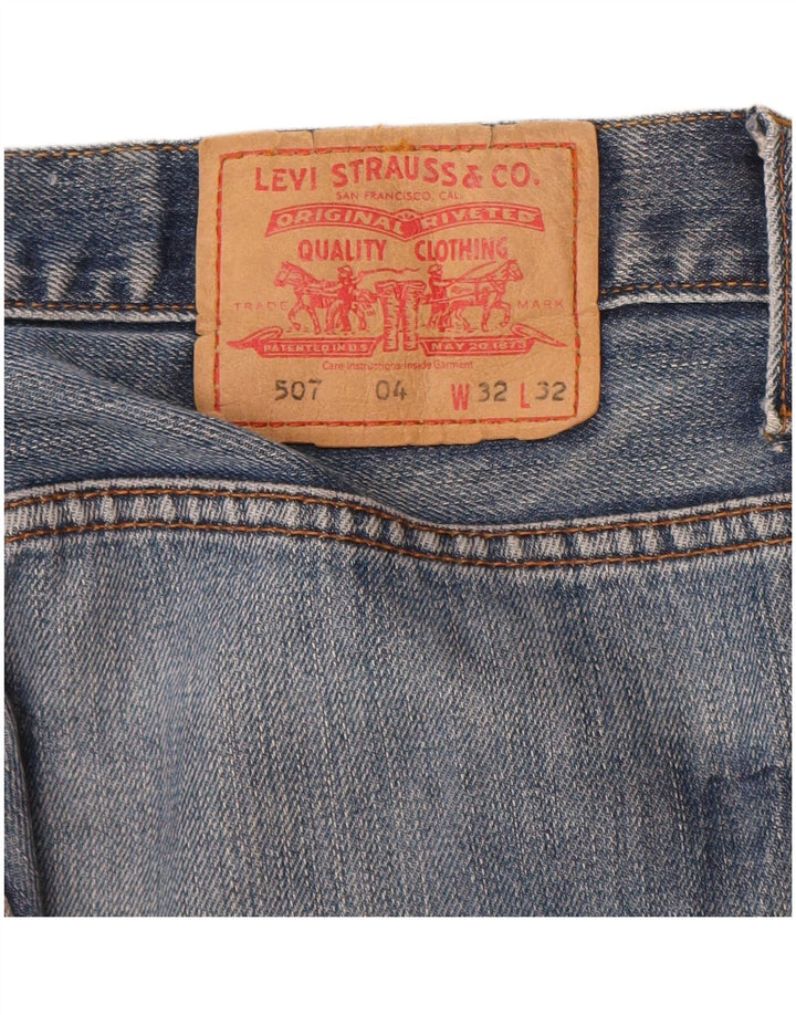 Levi's muške 507 Bootcut traperice W32 L32 plavi pamuk