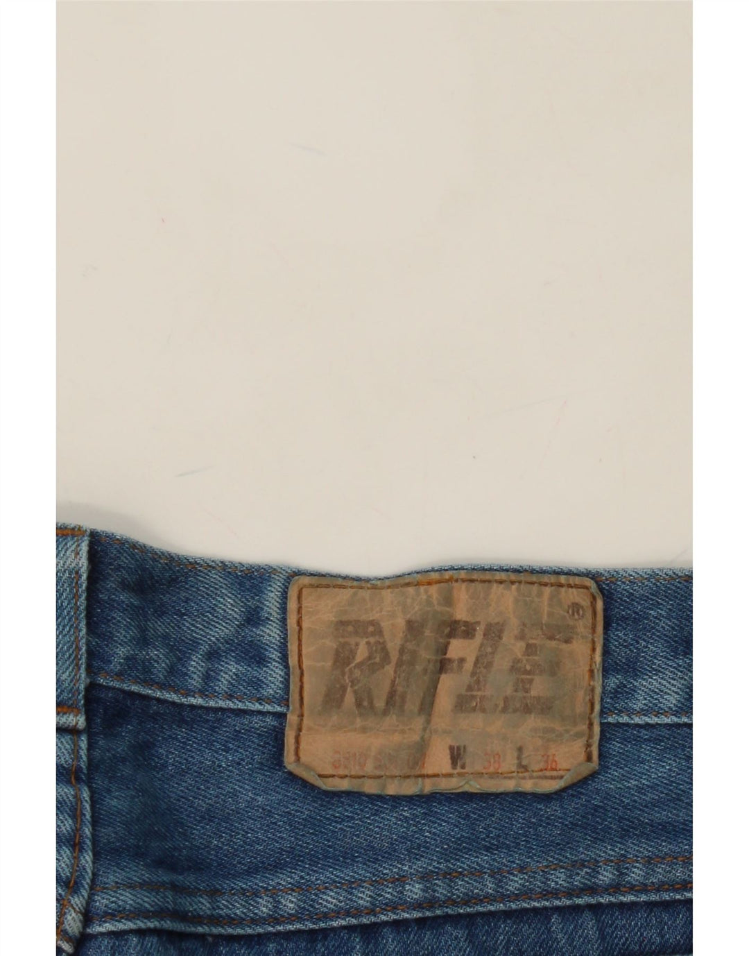RIFLE Womens Straight Jeans W38 L31 Blue Vintage Rifle and Second-Hand Rifle from Messina Hembry 