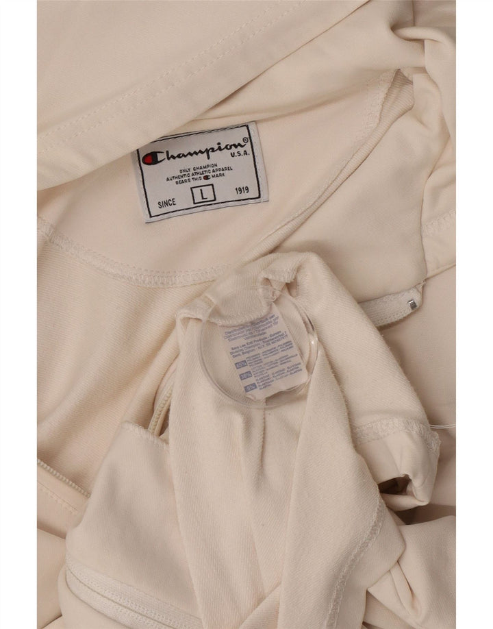 Champion ženski pulover s kapuljačom s patentnim zatvaračem UK 14 Veliki bijeli poliamid