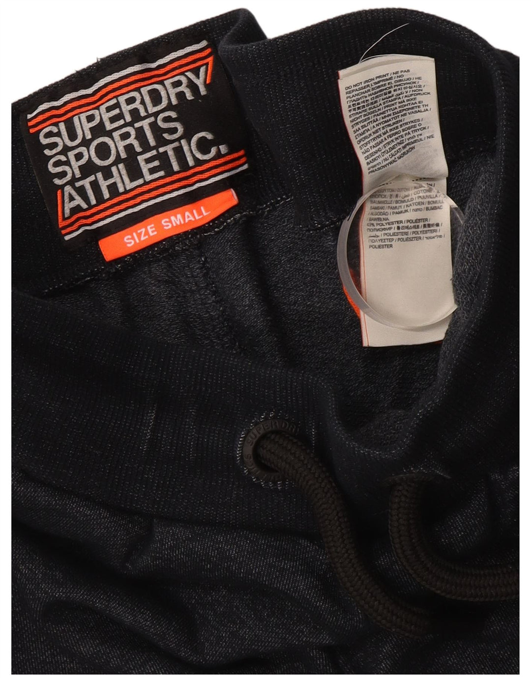 SUPERDRY muške kratke sportske kratke hlače s grafičkim motivima, tamnoplavi flekasti pamuk