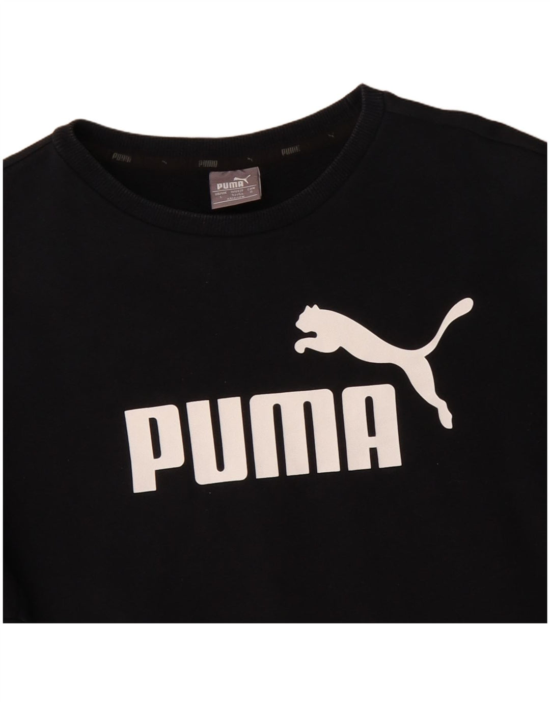 Puma muška majica s grafičkim motivima, veliki crni pamuk