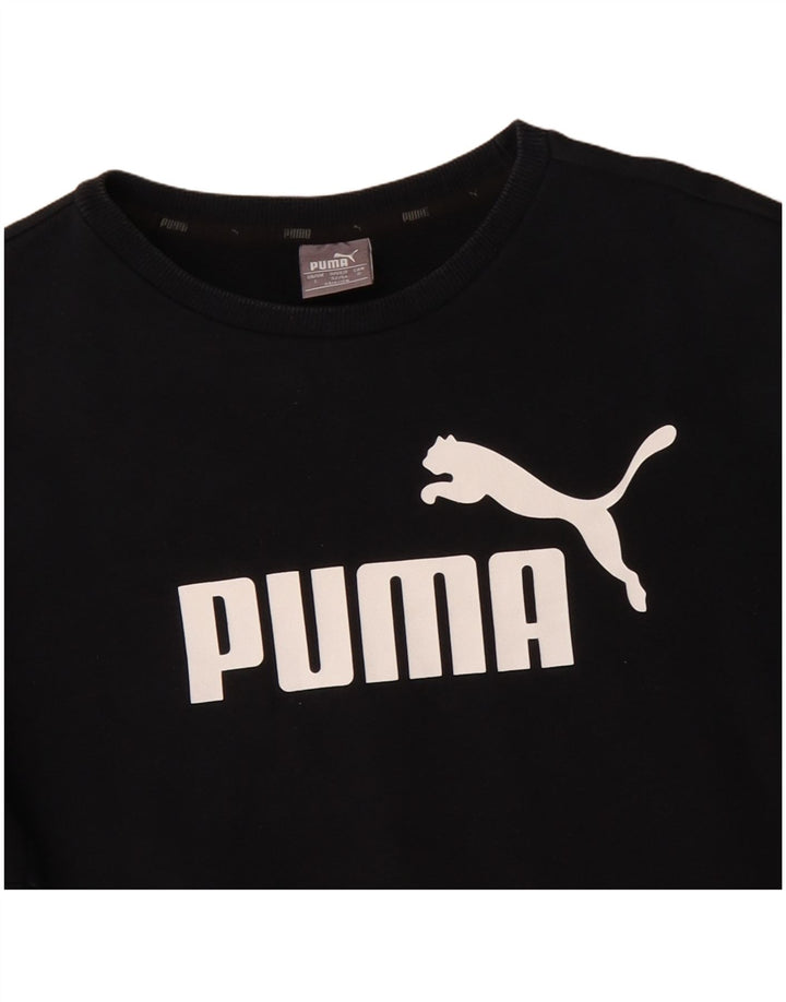 Puma muška majica s grafičkim motivima, veliki crni pamuk