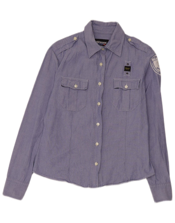 Blauer ženska grafička vojna majica UK 16 Large Blue