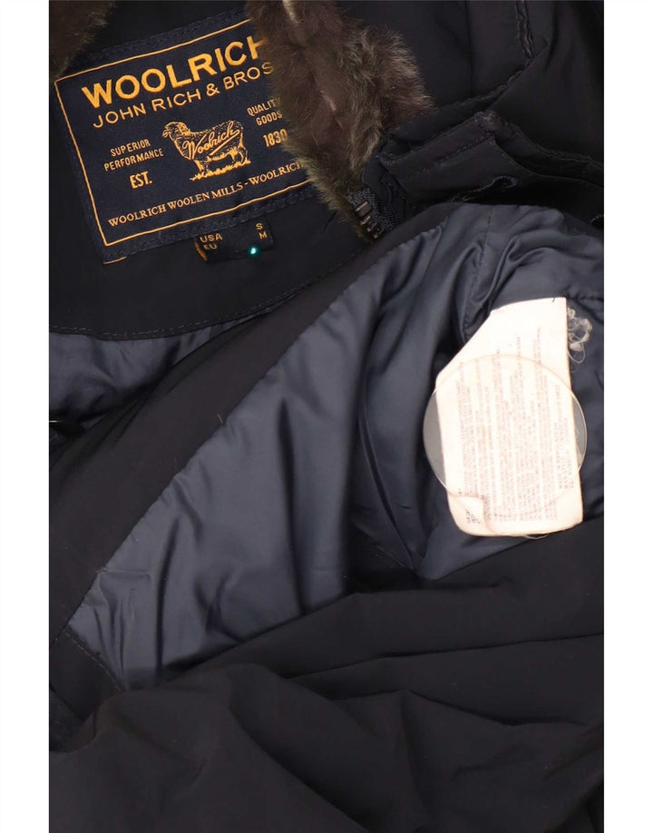 Woolrich muški podstavljeni kaput UK 38 Srednji tamnoplavi poliester