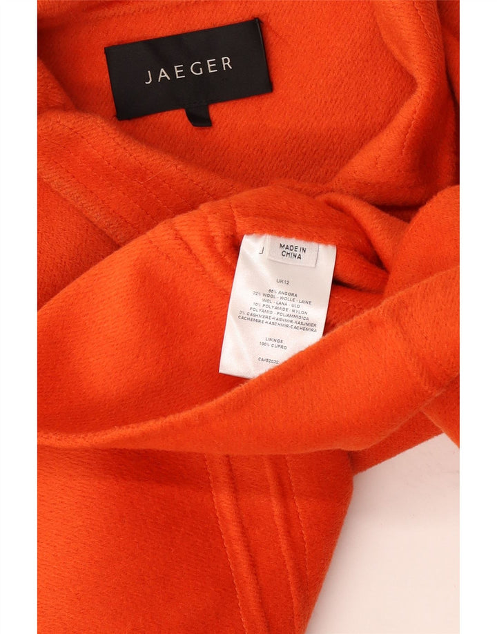 Jaeger ženska bolero jakna s 3 gumba UK 12 srednje narančasta angora
