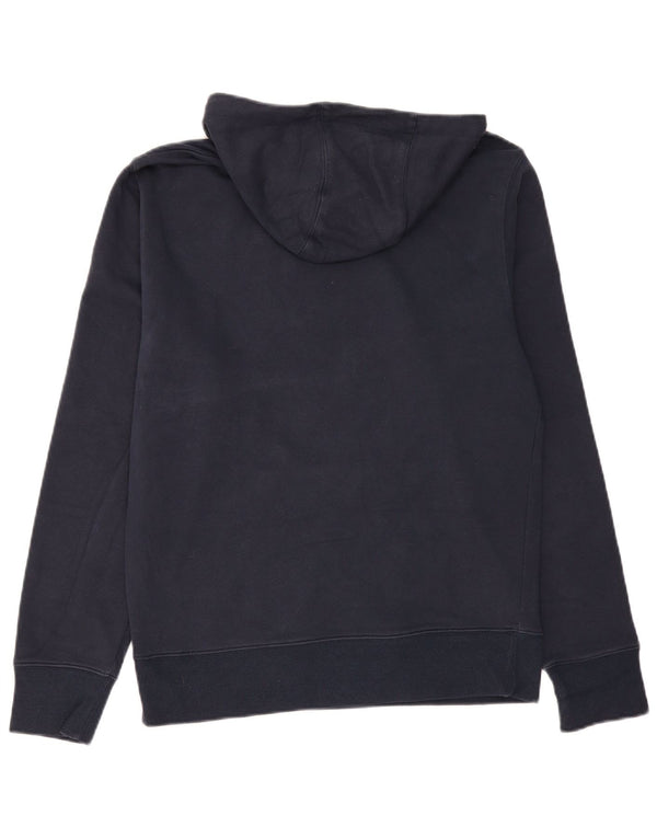 New Balance Mens Hoodie Jumper Small Navy Blue Cotton