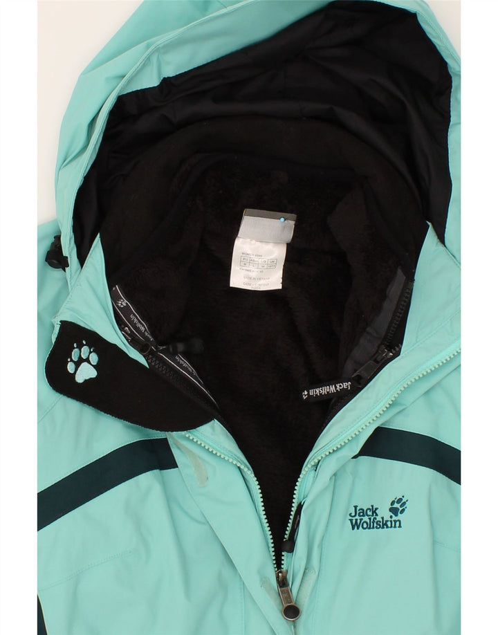 JACK WOLFSKIN Ženska vjetrovka s kapuljačom UK 12/14 srednje zelena