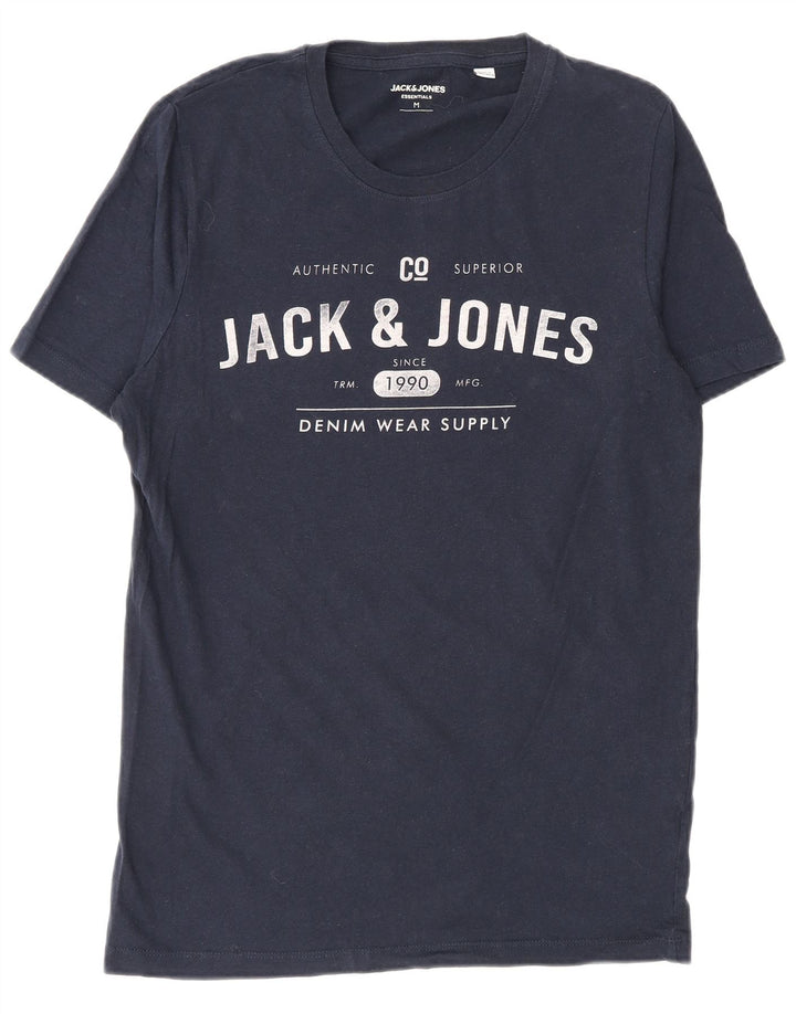 Jack & Jones muška majica kratkih rukava srednje veličine tamnoplavi pamuk