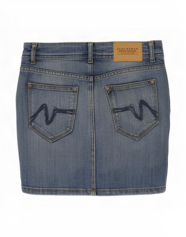 Zara ženska mini traper suknja EU 36 XS W26 plava