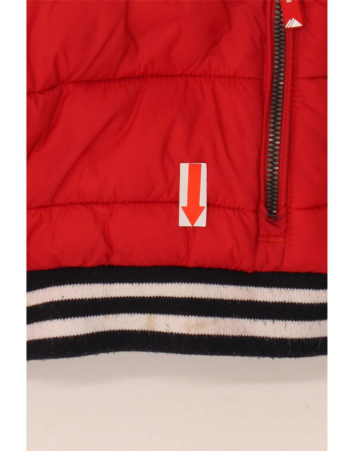 Superdry ženska podstavljena jakna UK 14 Large Red Polyester