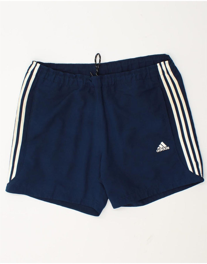 Adidas muške sportske kratke hlače Climalite velike tamnoplave poliesterske boje