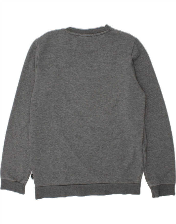 PUMA Boys Graphic Sweatshirt Jumper 13-14 Years Grey Cotton Vintage Puma and Second-Hand Puma from Messina Hembry 