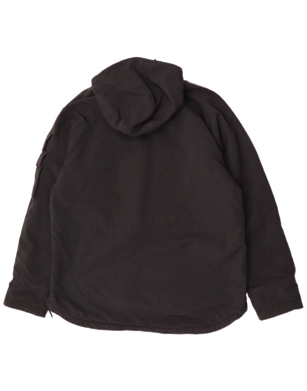 Woolrich muška anorak jakna s kapuljačom Graphic UK 42 XL crni najlon u boji