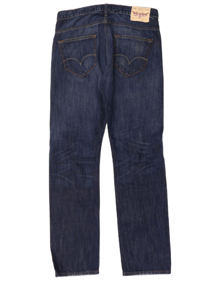 Levi's muške 504 ravne traperice W33 L32 plavi pamuk