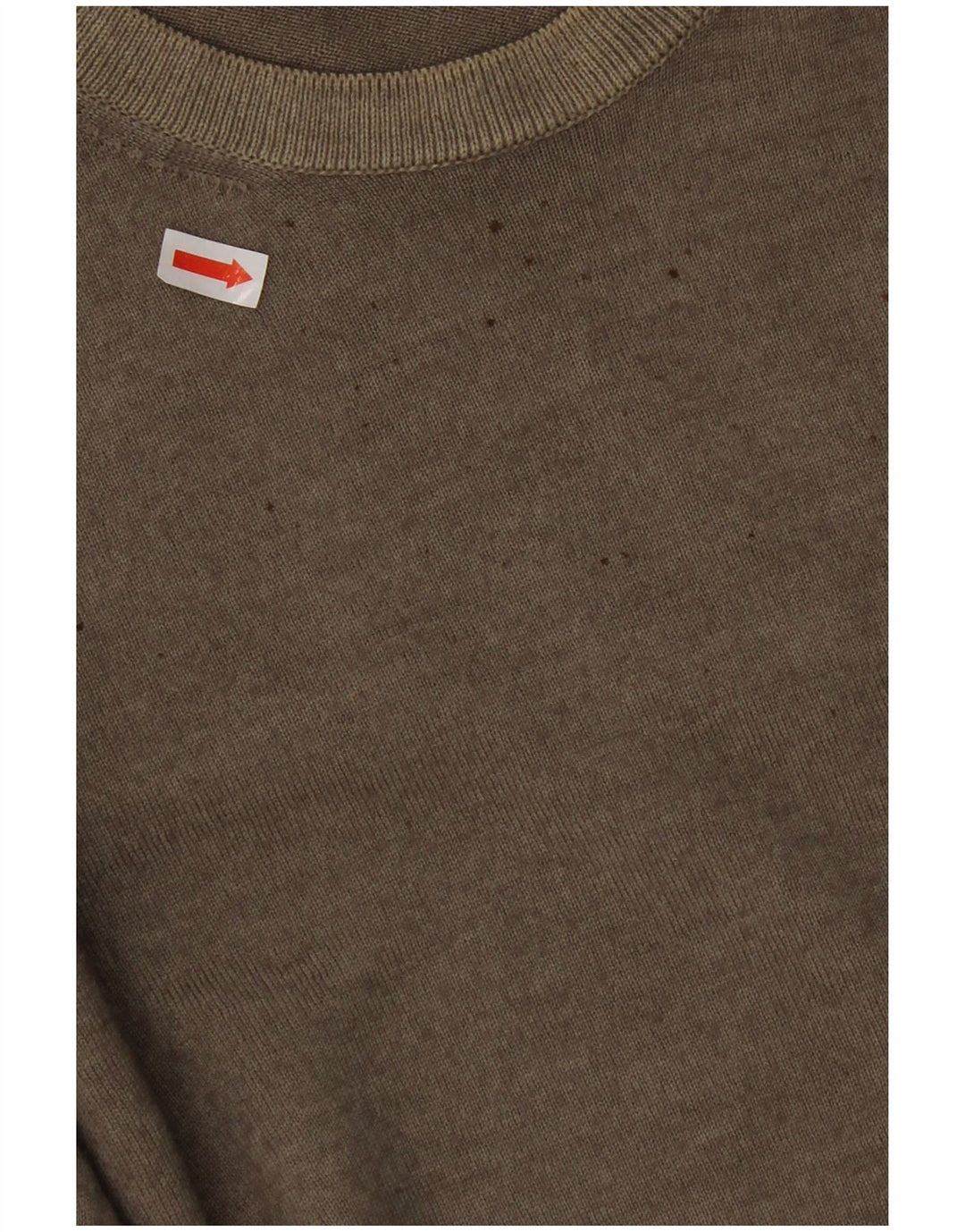 JUST CAVALLI Mens Crew Neck Jumper Sweater 2XL Khaki Wool