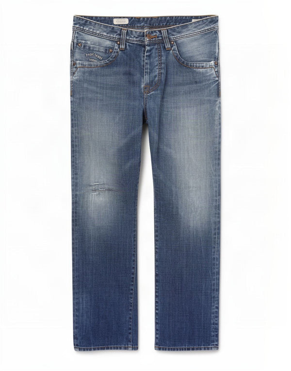 PEPE Jeans Mens Comfort Fit Straight W34 L32 Plavi pamuk