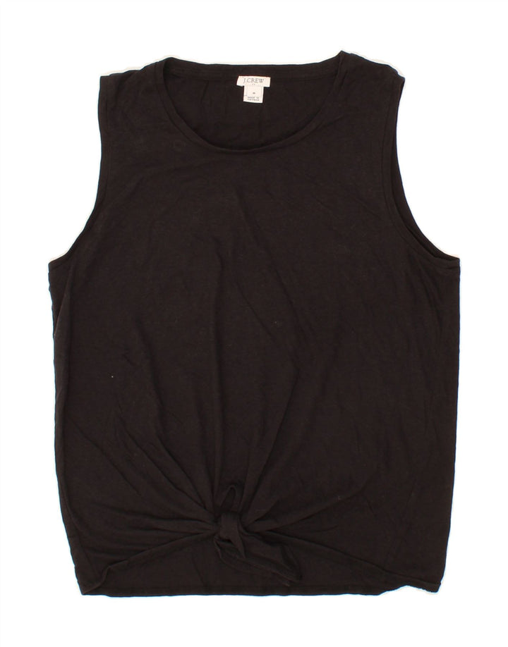 J. CREW Womens Vest Top UK 14 Medium Black Cotton Vintage J. Crew and Second-Hand J. Crew from Messina Hembry 