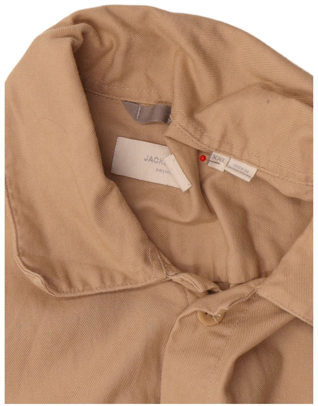 Jack & Jones muška košulja 2XL bež pamuk