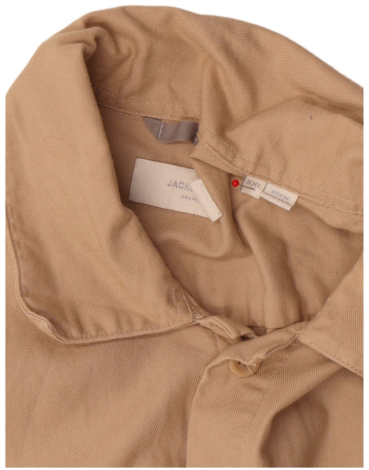 Jack & Jones muška košulja 2XL bež pamuk