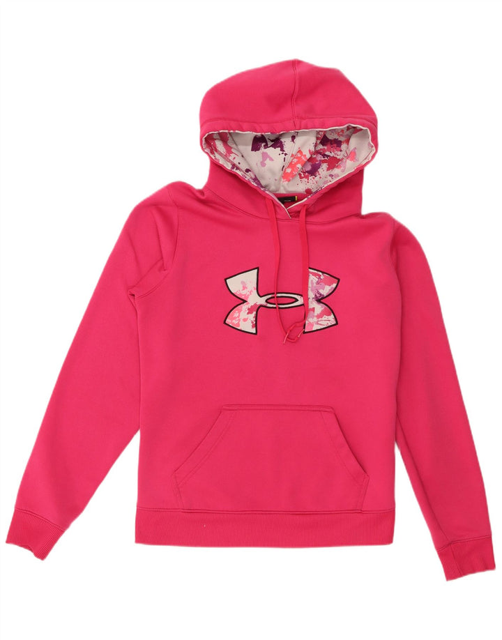 Under Armour Ženska majica s kapuljačom s kapuljačom UK 14 Srednje ružičasti poliester