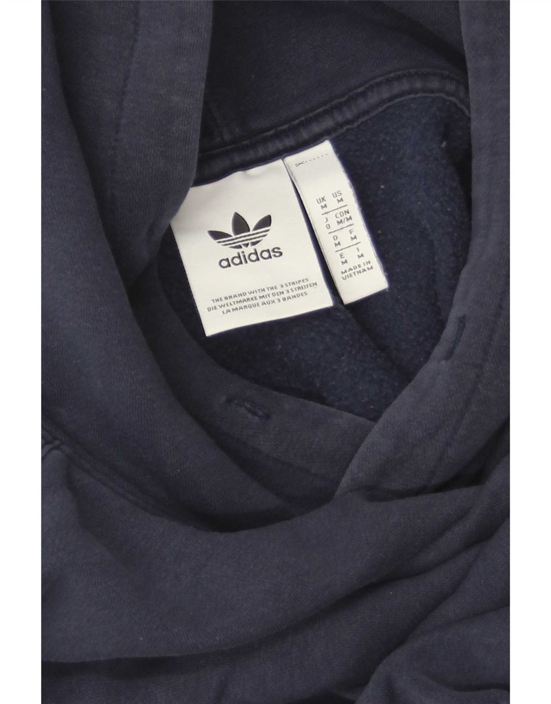 Adidas muška majica s kapuljačom s kapuljačom srednje tamnoplava
