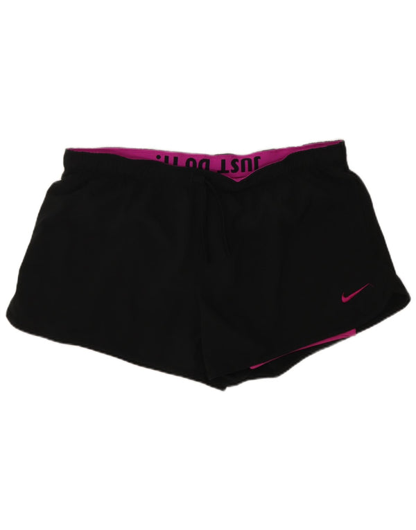 Nike ženske kratke sportske hlače Dri Fit UK 18 XL crni poliester