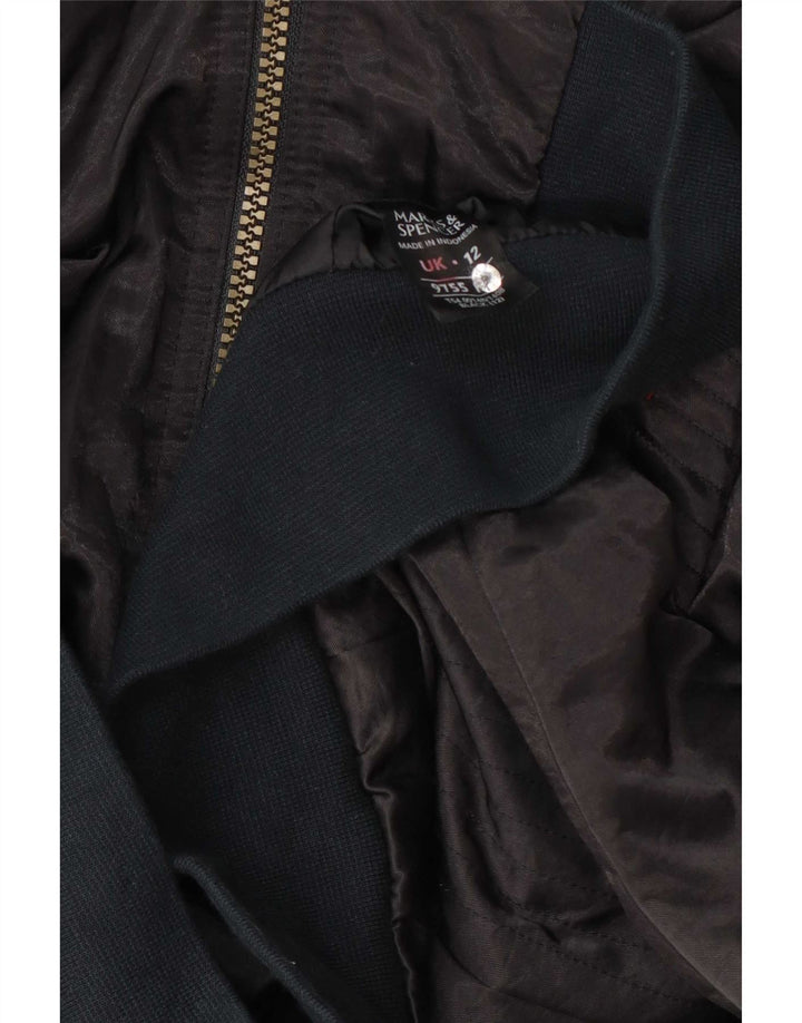 Marks & Spencer ženska bomber jakna UK 12 srednje crne boje