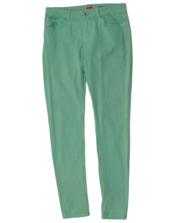 Superdry ženske super uske ležerne hlače W30 L32 zelene