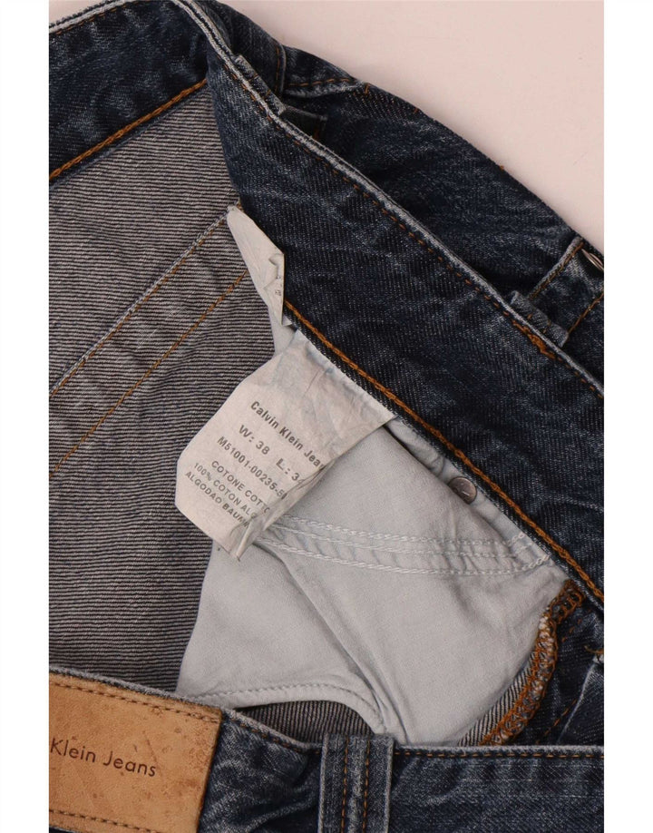 Calvin Klein muške široke traperice W38 L30 plavi pamuk