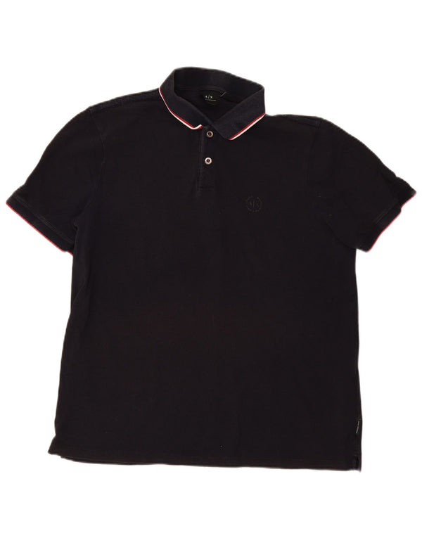Armani Exchange muška polo majica XL, pamuk na crne pruge