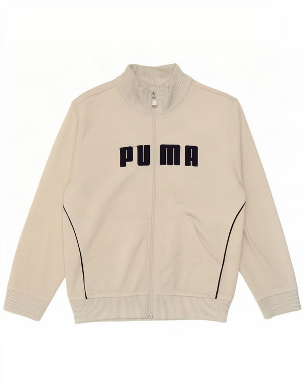 Puma Boys Graphic Trenirka Gornja jakna 7-8 godina siva poliester