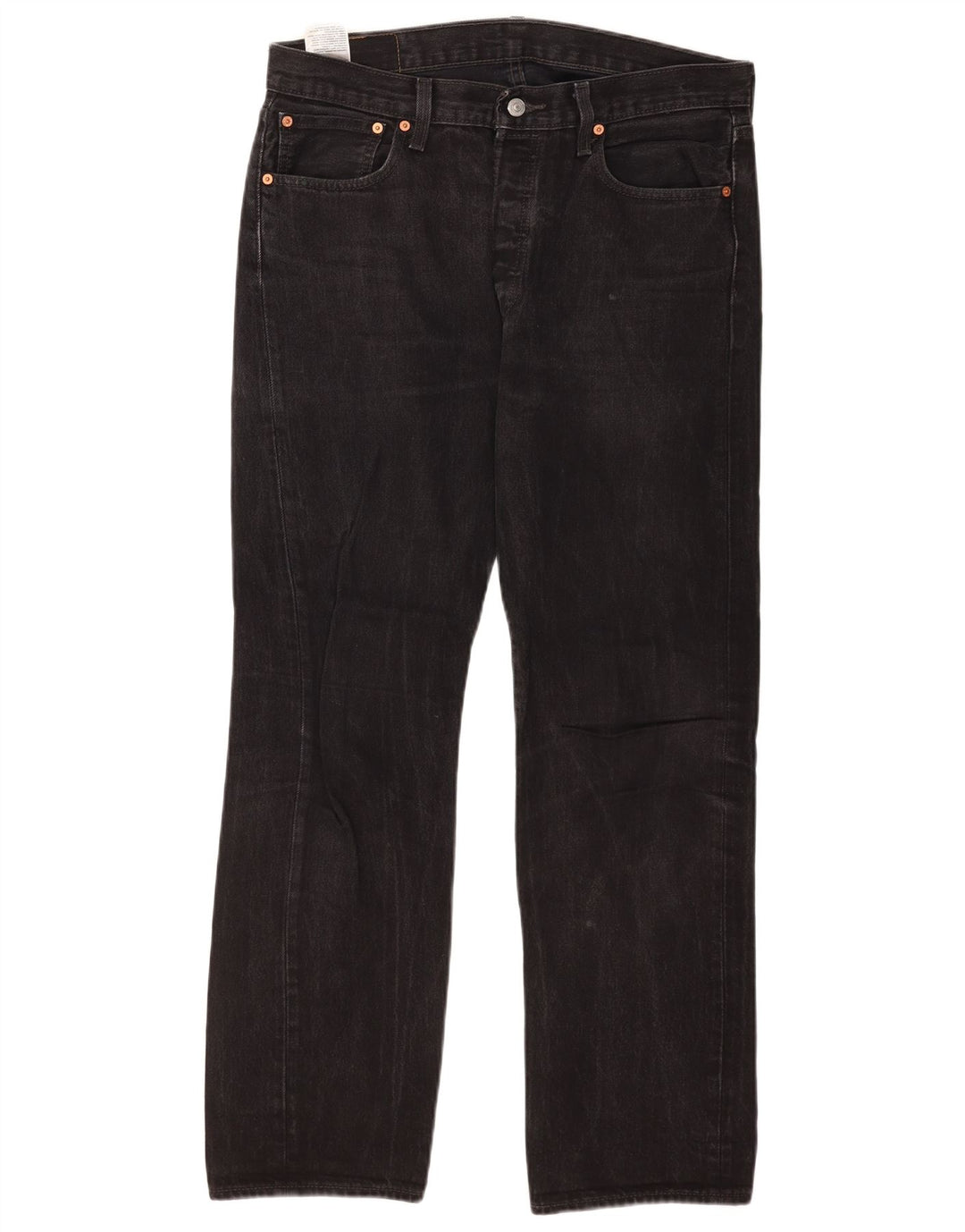 Levi's muške 501 ravne traperice W34 L32 crni pamuk