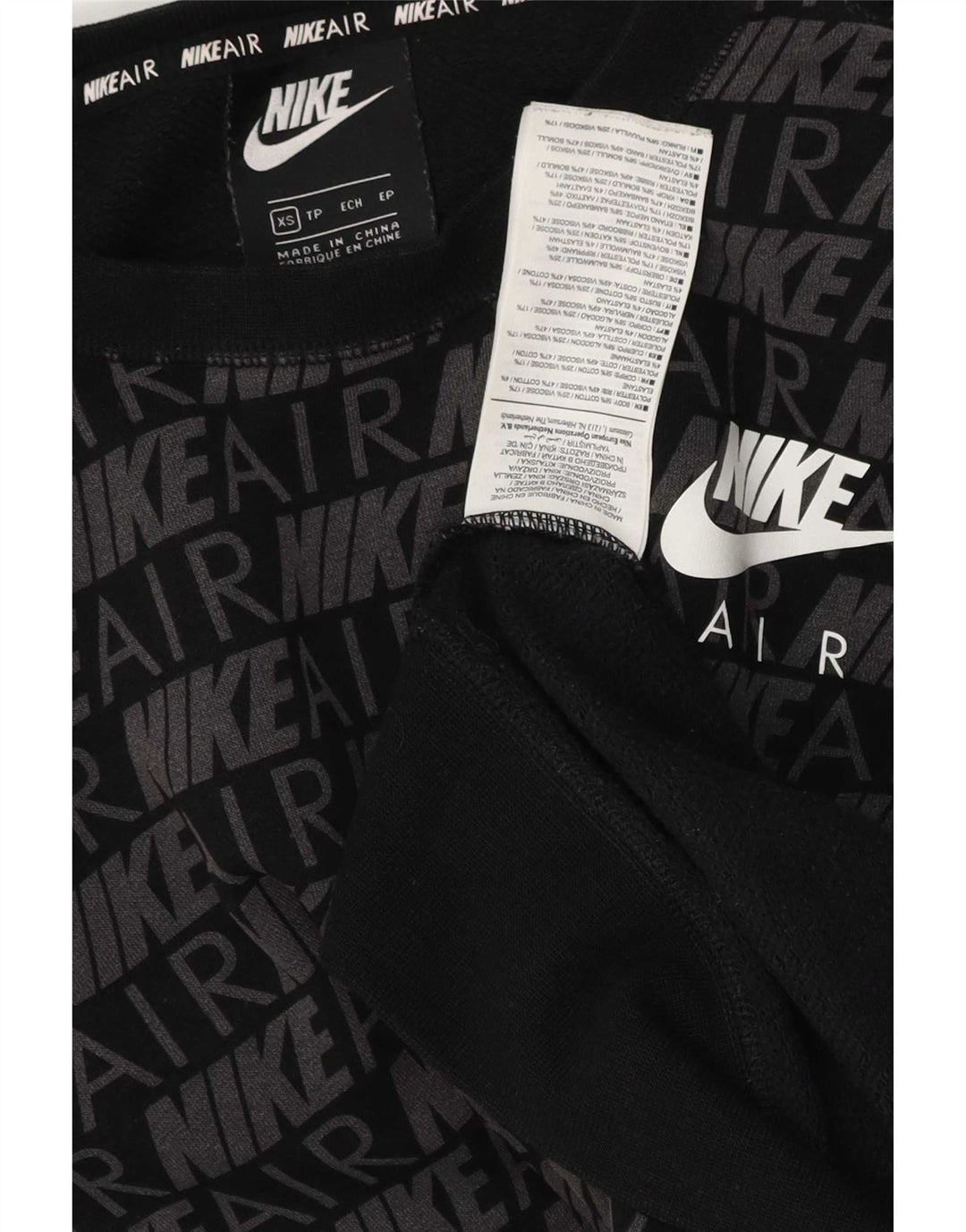 Nike muška majica s grafičkim motivima XS crni pamuk