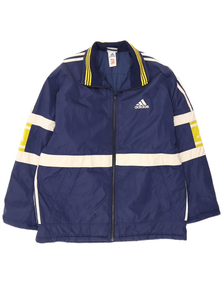 Adidas muška grafička podstavljena jakna UK 40/42 srednje plave boje
