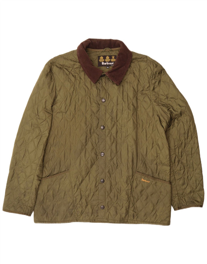 Barbour muška prošivena jakna UK 42 XL kaki boja