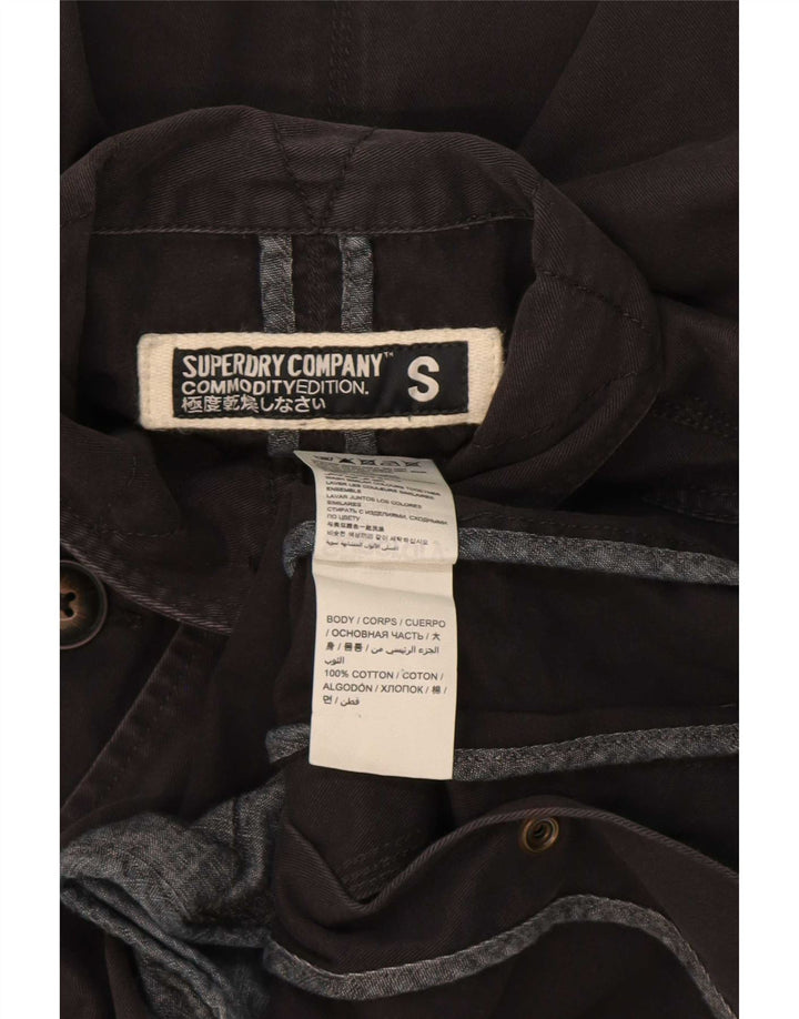 Superdry muška parka jakna UK 36 Mala crna pamuk