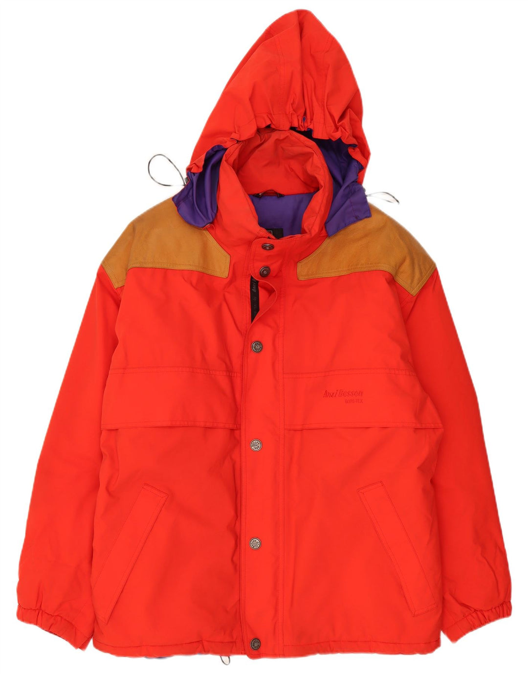 Anzi Besson muška skijaška jakna s kapuljačom IT 52 Large Red Colourblock Poliester