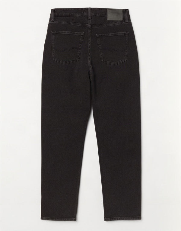 Jack & Jones muške ravne traperice W32 L32 crni pamuk