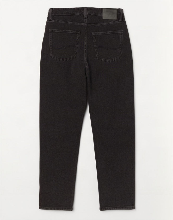 Jack & Jones muške ravne traperice W32 L32 crni pamuk