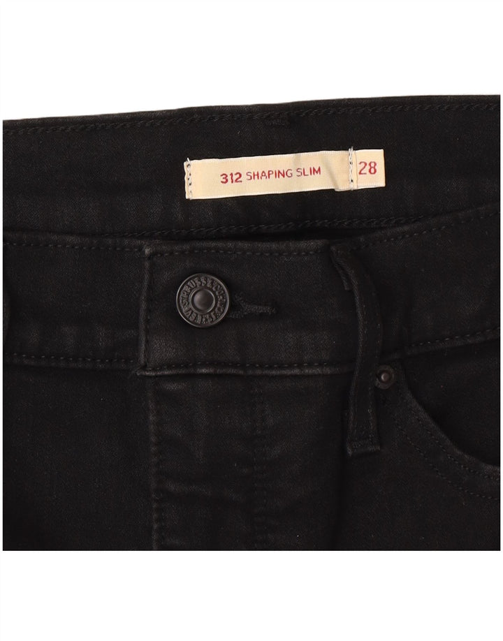 Levi's ženske 312 uske traperice W28 L32 crni pamuk