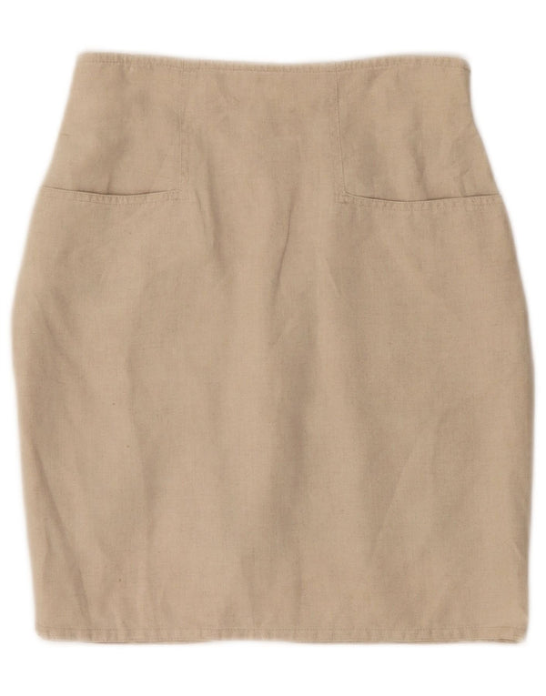 Max Mara ženska mini suknja W24 XS bež lan