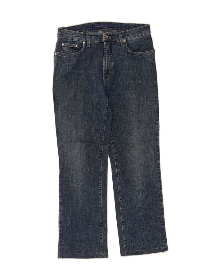 TRUSSARDI Womens Straight Jeans W28 L27 Blue Cotton Vintage Trussardi and Second-Hand Trussardi from Messina Hembry 