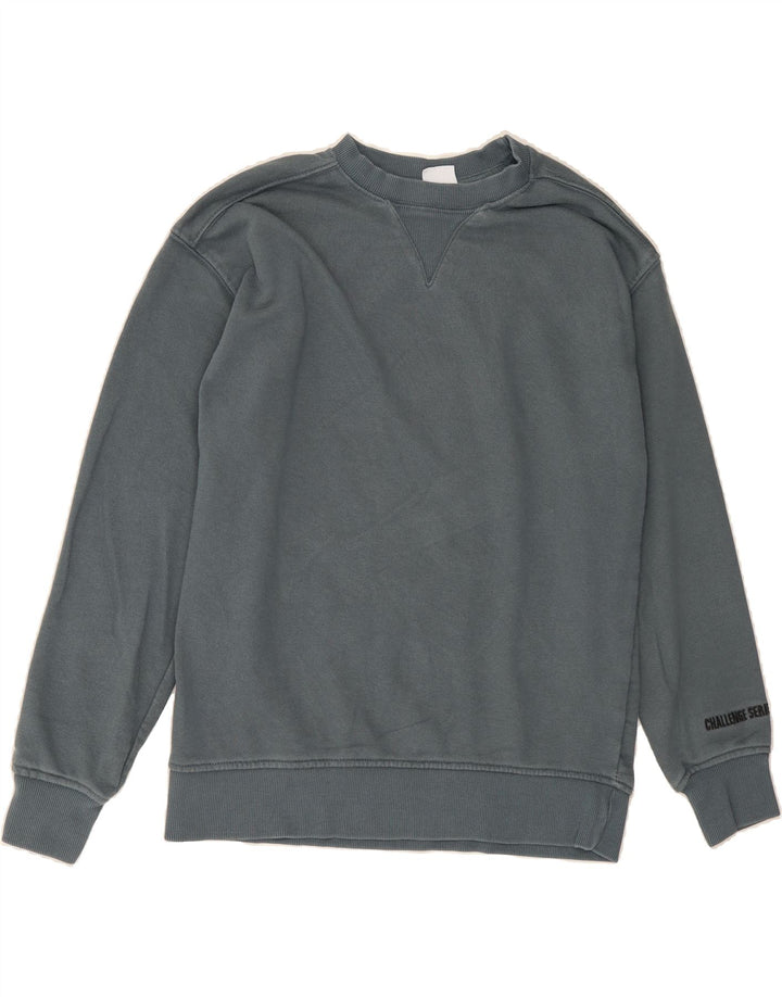 ZARA Boys Graphic Sweatshirt Jumper 11-12 Years Grey Cotton Vintage Zara and Second-Hand Zara from Messina Hembry 