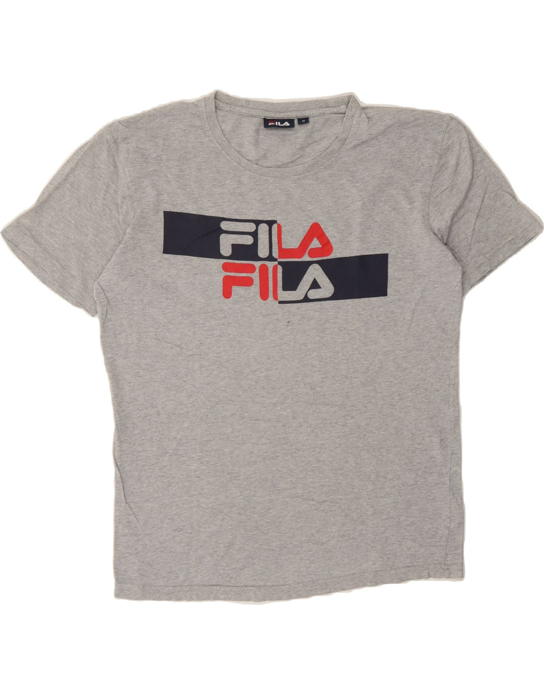 FILA Mens Graphic T-Shirt Top Medium Grey Cotton Vintage Fila and Second-Hand Fila from Messina Hembry 