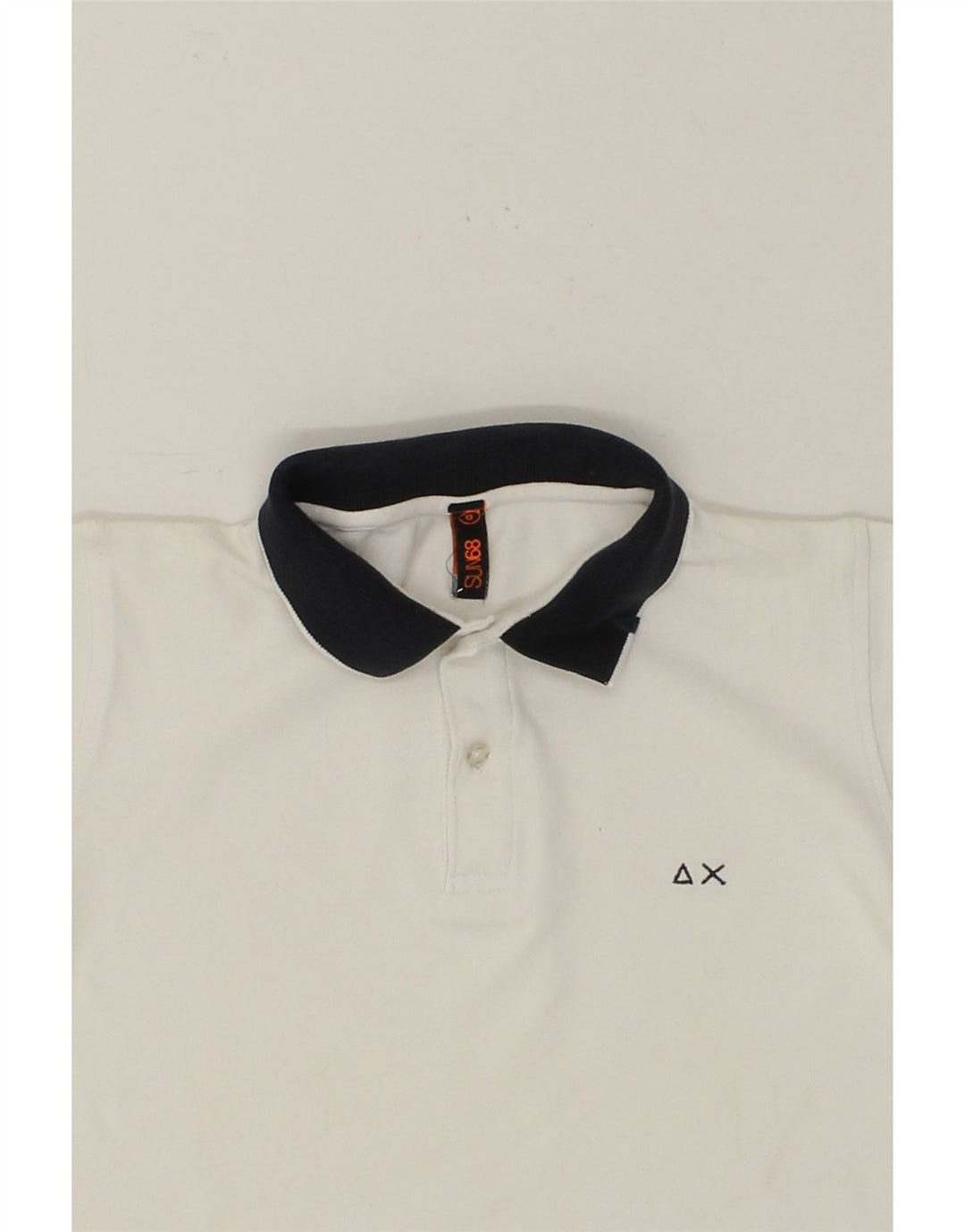 SUN68 Boys Polo Shirt 5-6 Years White Cotton Vintage Sun68 and Second-Hand Sun68 from Messina Hembry 
