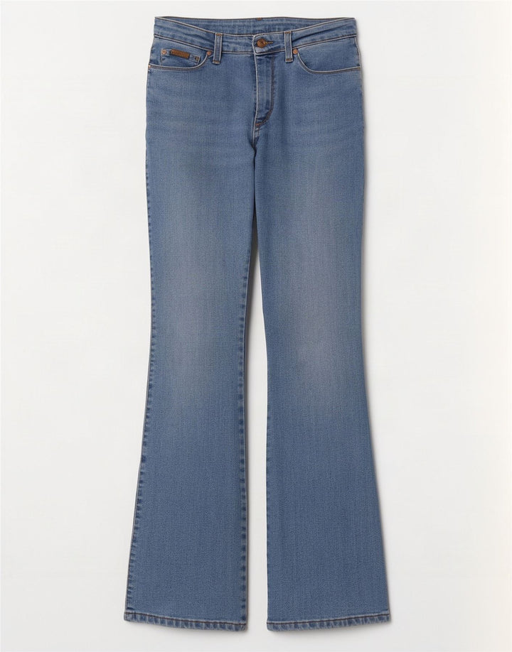 Wrangler ženske traperice Regular Bootcut W30 L32 Plavi pamuk