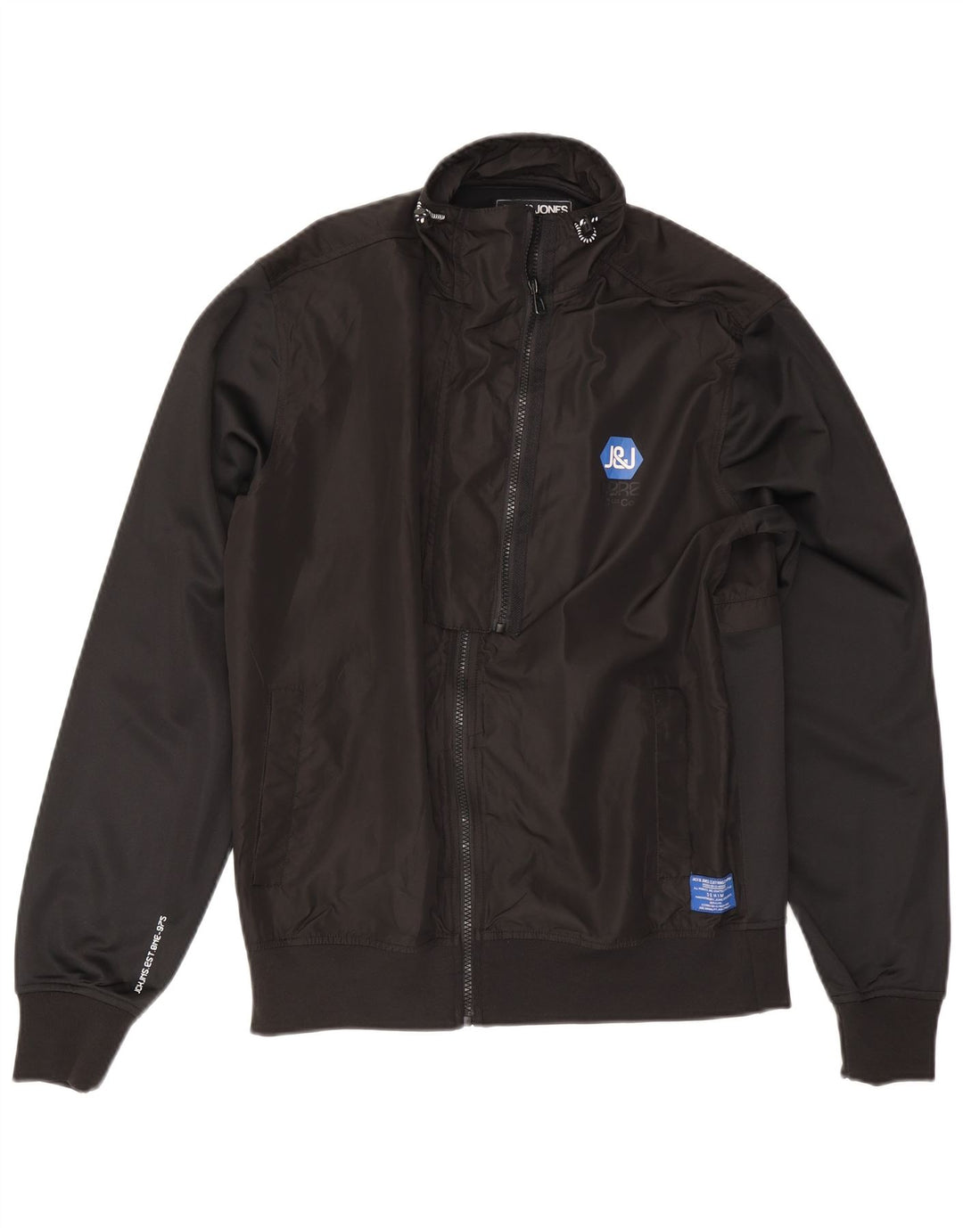 Jack & Jones muška bomber jakna UK 40 veliki crni poliester