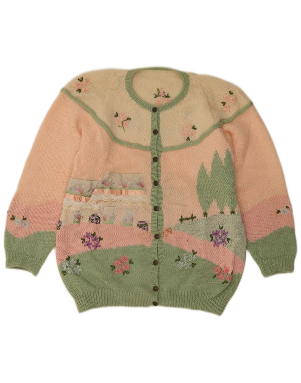 Vintage ženski kardigan džemper UK 18 XL Novost u višebojnim blokovima boja